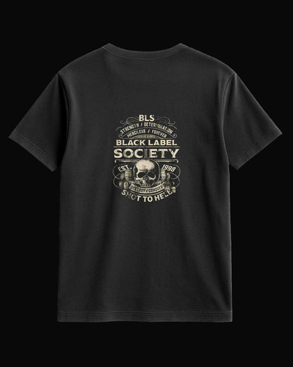 Black Label Society All The Time BLS Sırt Baskılı Siyah Tişört