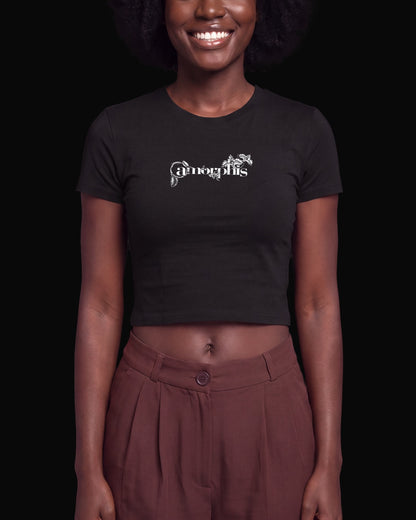 Amorphis Grup Logo Siyah Baby Tee Tişört
