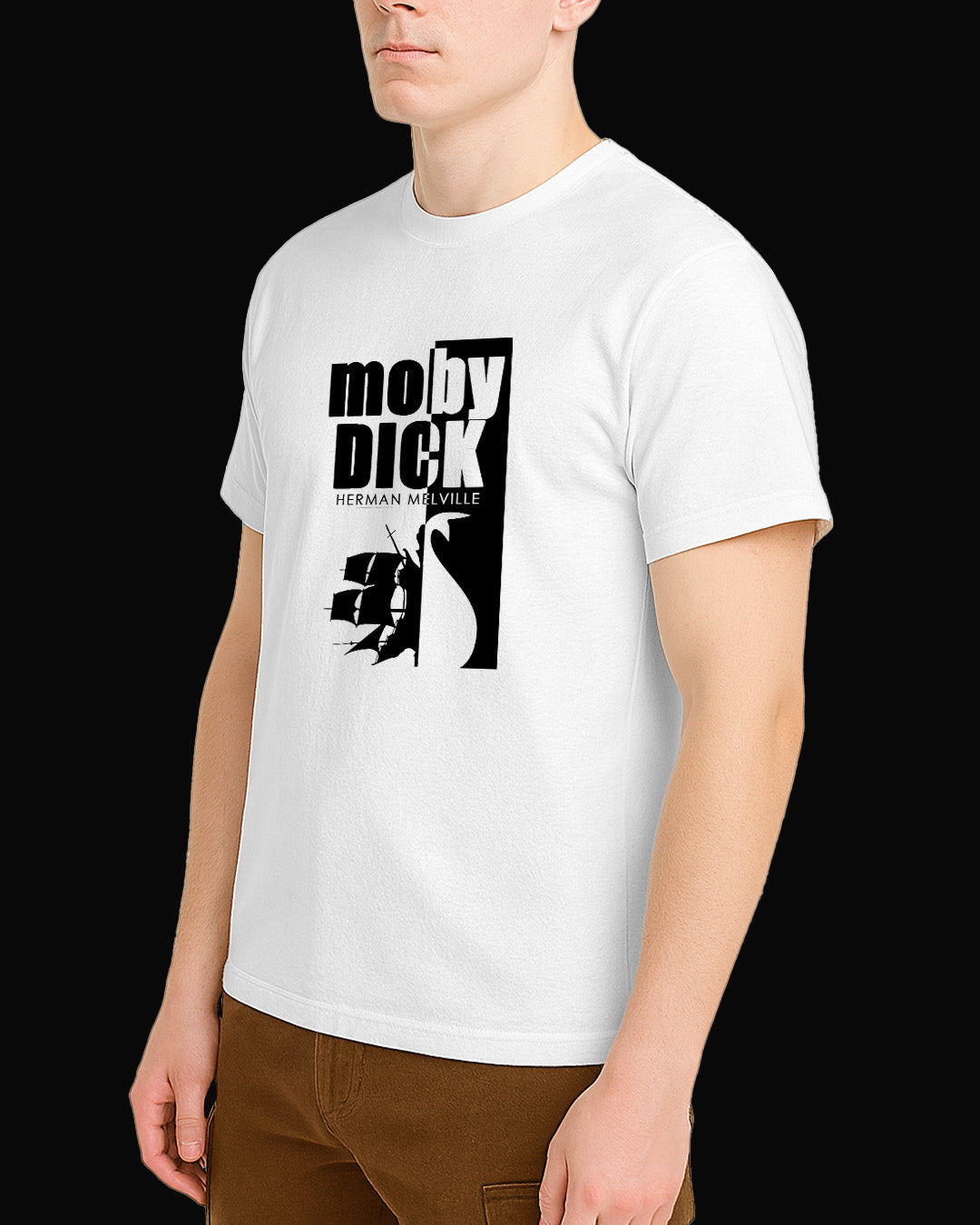 Moby Moby Dick Beyaz Tişört