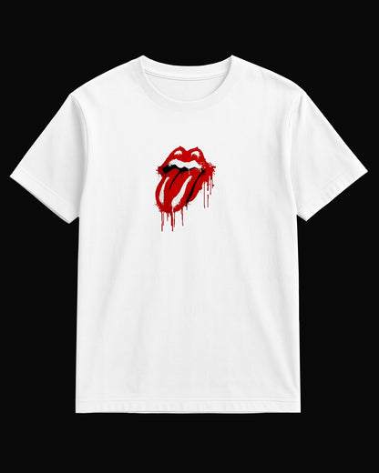 The Rolling Stones Melted Tongue Beyaz Tişört