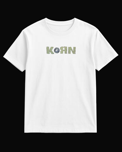 Korn Grup Logo Beyaz Tişört