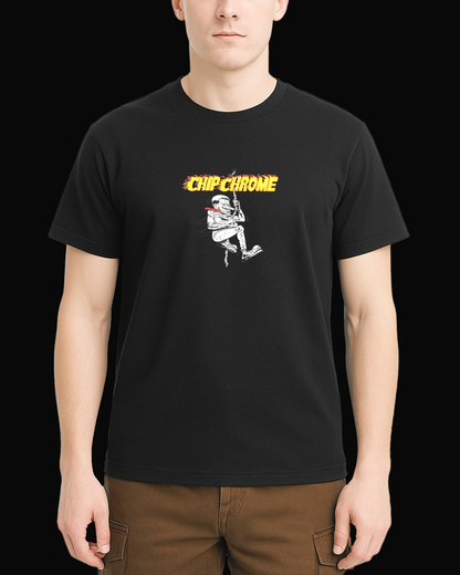 The Neighbourhood Flame Chrome Siyah Tişört