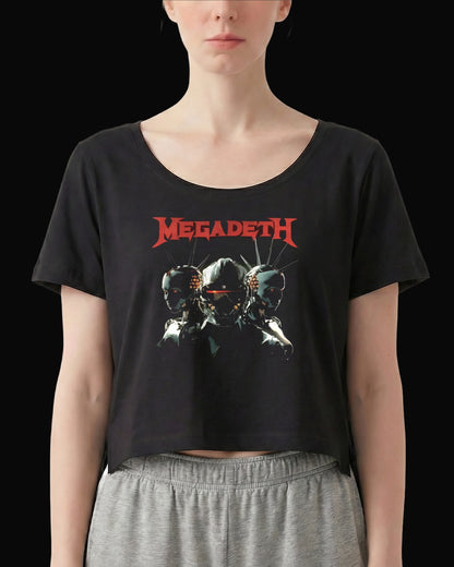 Megadeth Trio-Deth Siyah Kadın Tişört