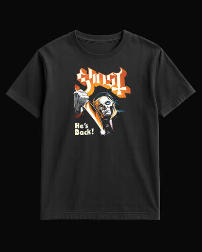 Ghost HE'S BACK! Siyah Tişört