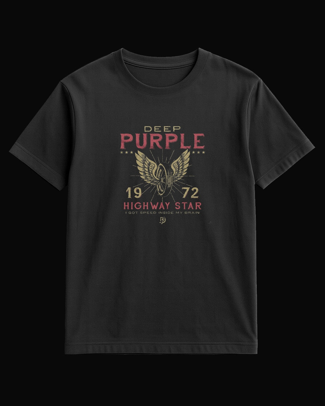 Deep Purple Highway Star 1972 Siyah Tişört