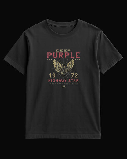 Deep Purple Highway Star 1972 Siyah Tişört