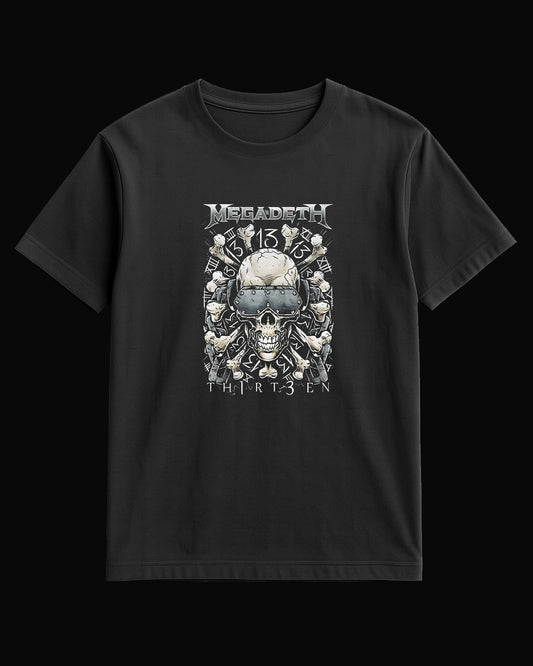 Megadeth Th1rt3en Siyah Tişört