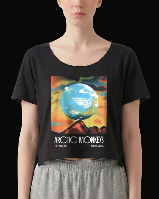Arctic Monkeys Disco Ball Siyah Kadın Tişört