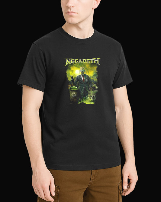 Megadeth Waste Profit Siyah Tişört