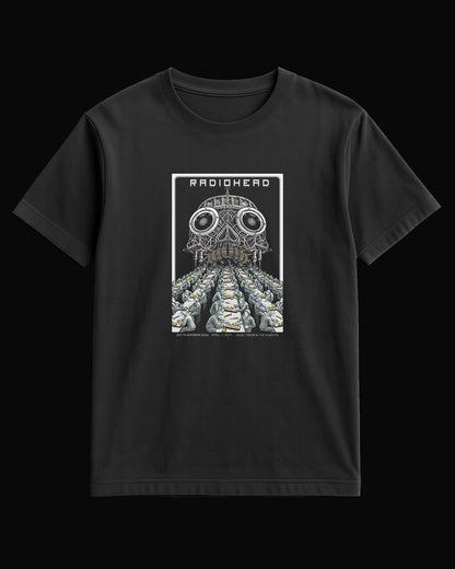 Radiohead Mass Production Siyah Tişört