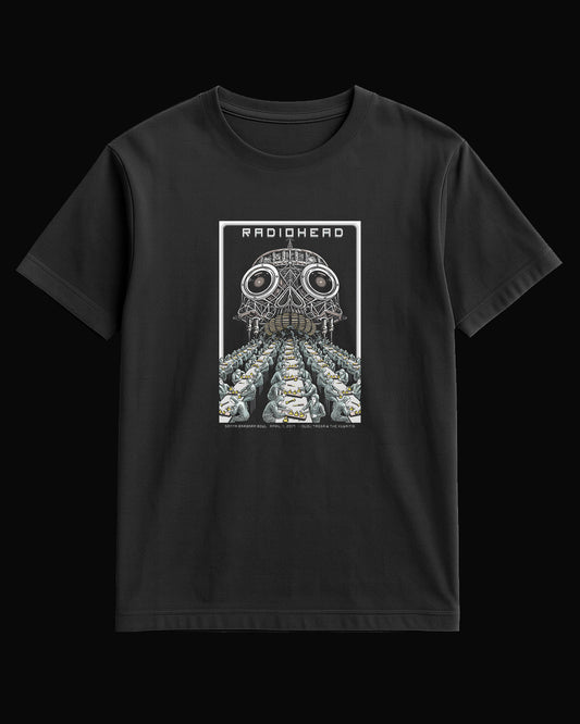 Radiohead Mass Production Siyah Tişört