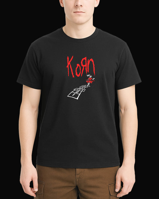 Korn Matrix Siyah Tişört