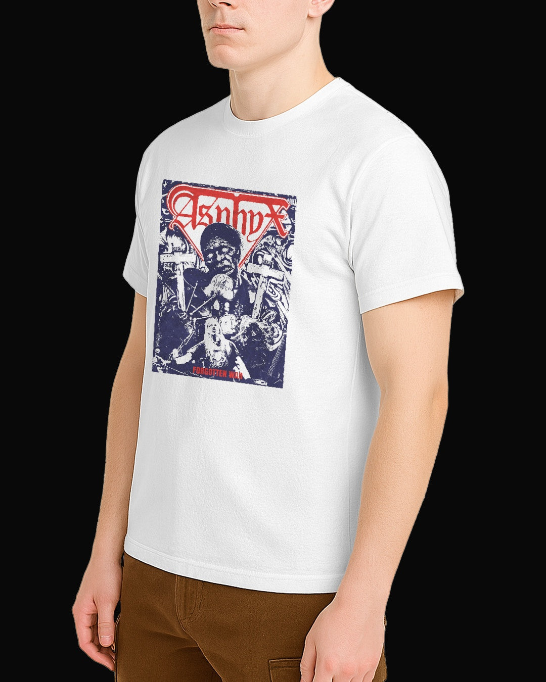 Asphyx Last One On Earth (Reissue) White T-Shirt