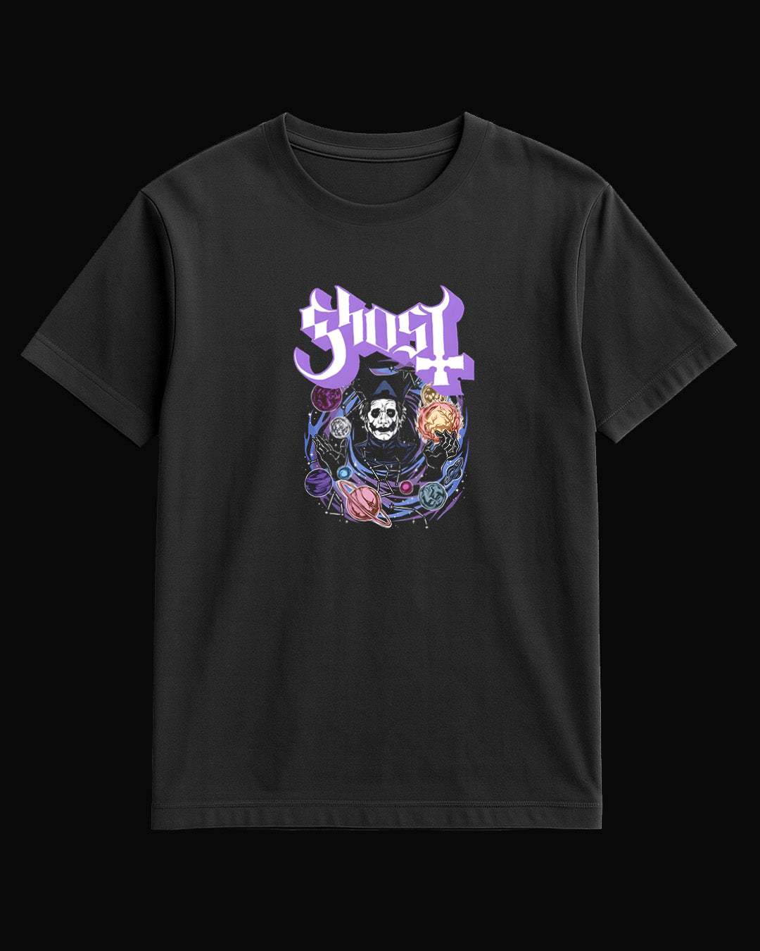 Ghost il universo Siyah Tişört