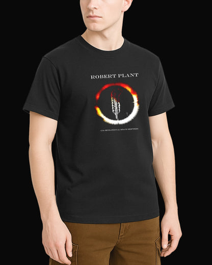 Robert Plant Flaming Feather Siyah Tişört