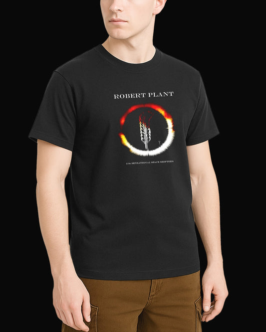 Robert Plant Flaming Feather Siyah Tişört