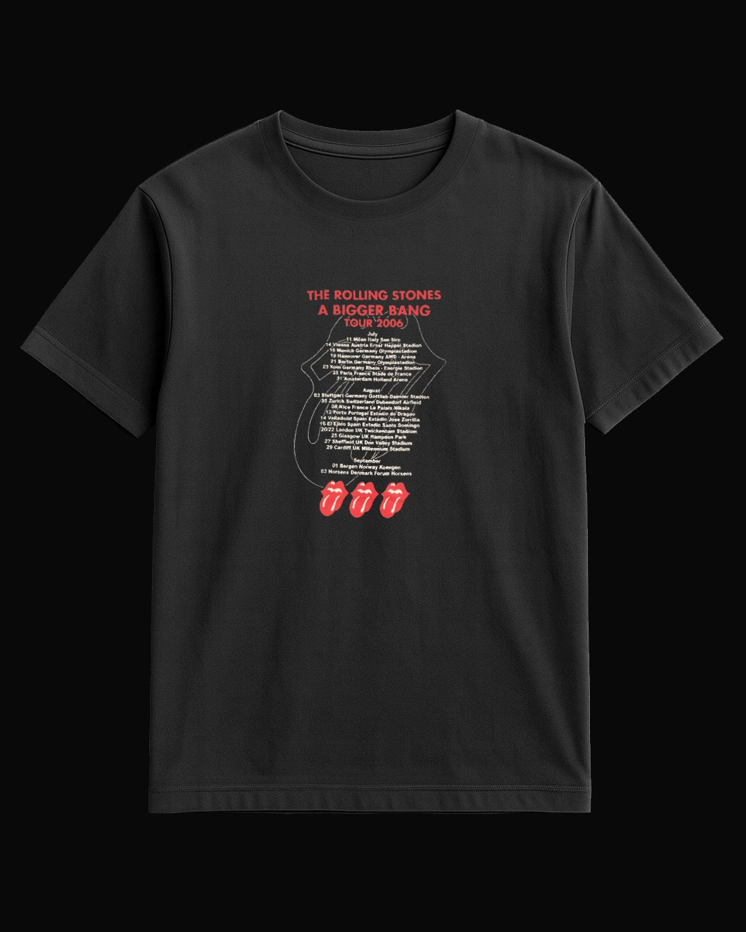 The Rolling Stones A Bigger Bang Tour Siyah Tişört
