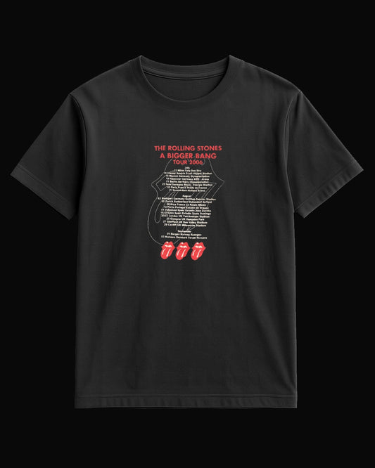 The Rolling Stones A Bigger Bang Tour Siyah Tişört
