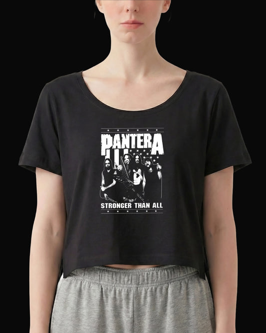 Pantera Stronger than all Siyah Kadın Tişört V2