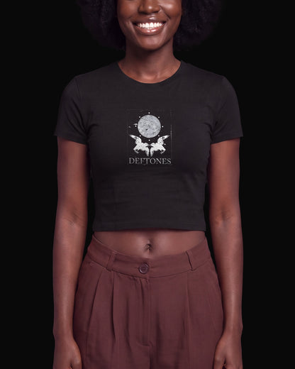 Deftones Moon's Raven Siyah Baby Tee Tişört