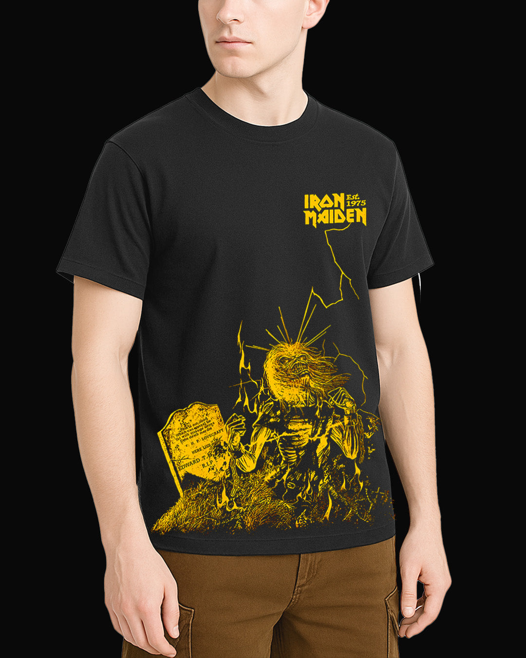 Iron Maiden No Prayer for the Dying Siyah Tişört