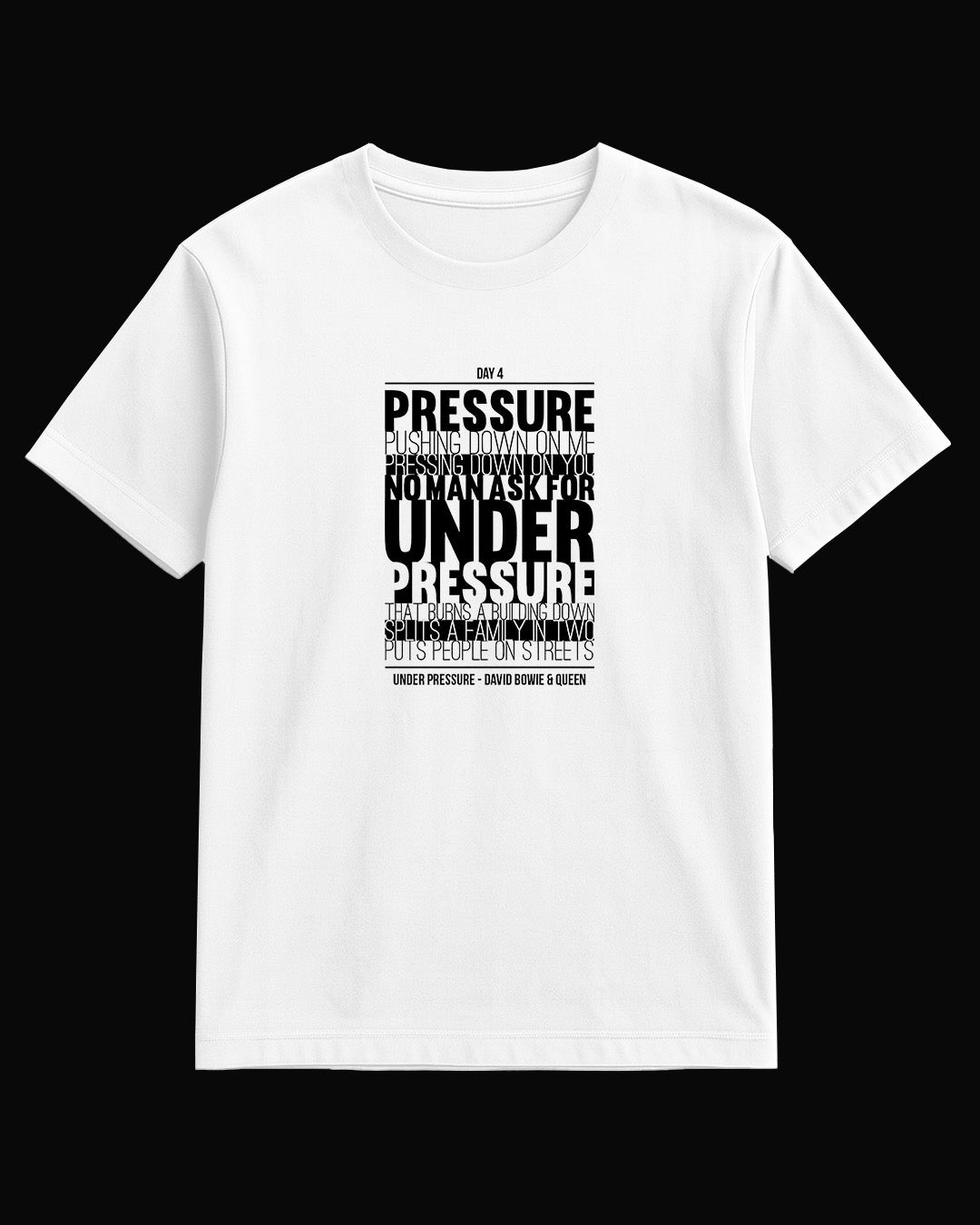 Queen Under Pressure Beyaz Tişört