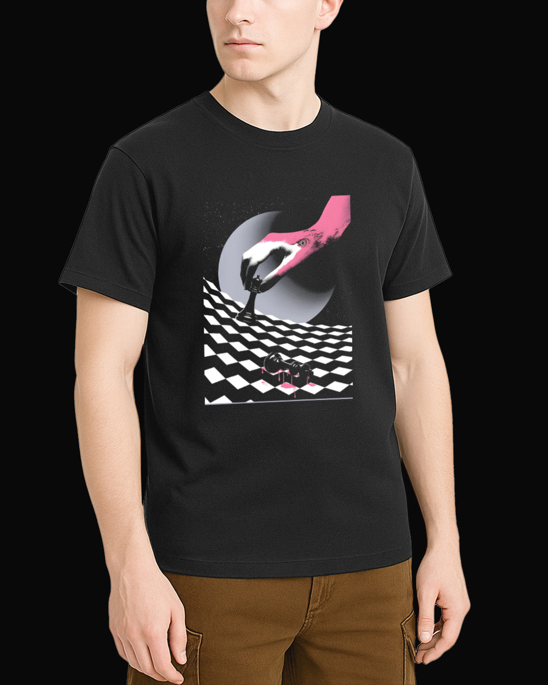Deftones Flamingo Chess Siyah Tişört