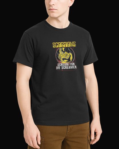Scorpions Scream For Me Screamer Siyah Tişört