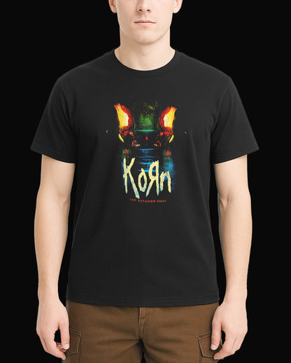 Korn The Paradigm Shift Sırt Baskılı Siyah Tişört