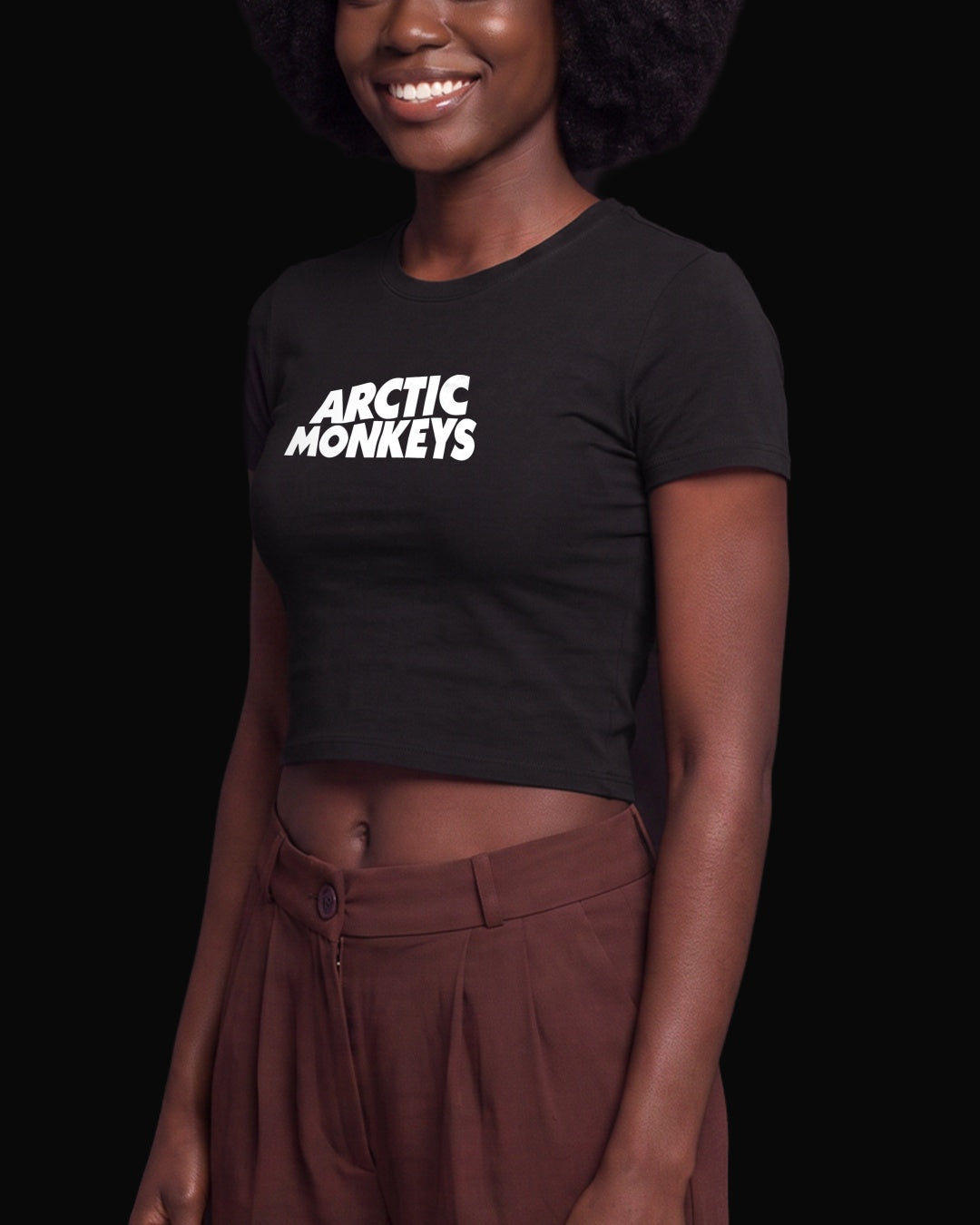 Arctic Monkeys Grup Logo Siyah Baby Tee Tişört