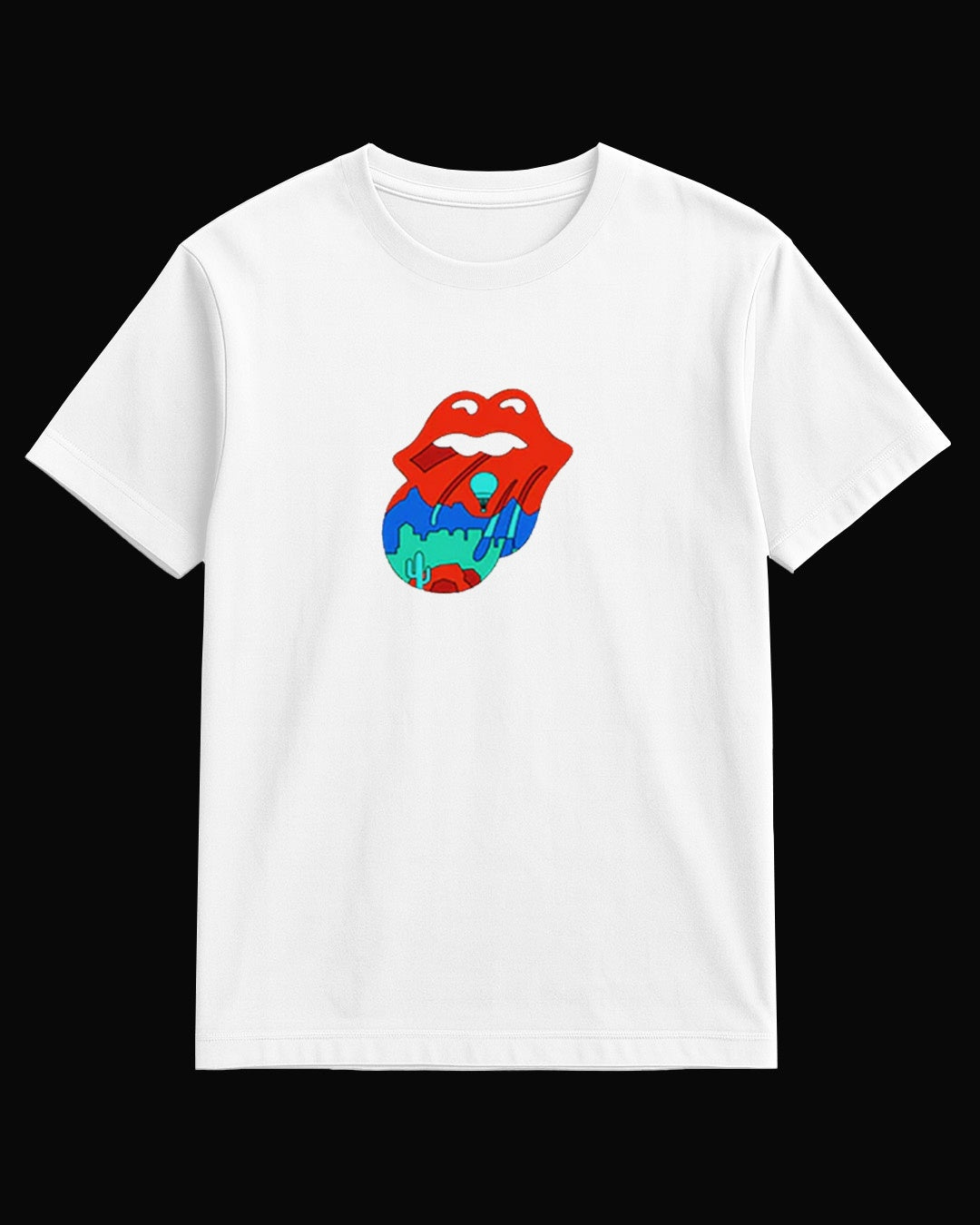 The Rolling Stones Glandale Tongue Beyaz Tişört
