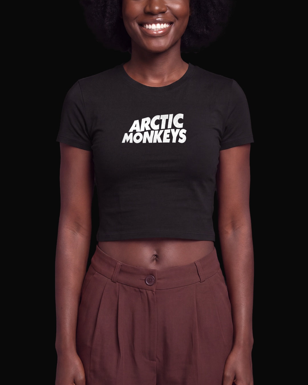 Arctic Monkeys Grup Logo Siyah Baby Tee Tişört