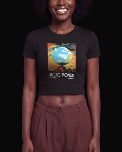 Arctic Monkeys Disco Ball Siyah Baby Tee Tişört