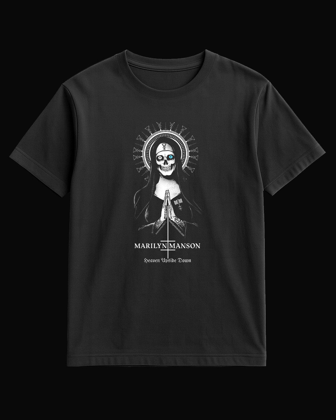 Marilyn Manson Heaven Upside Down Siyah Tişört
