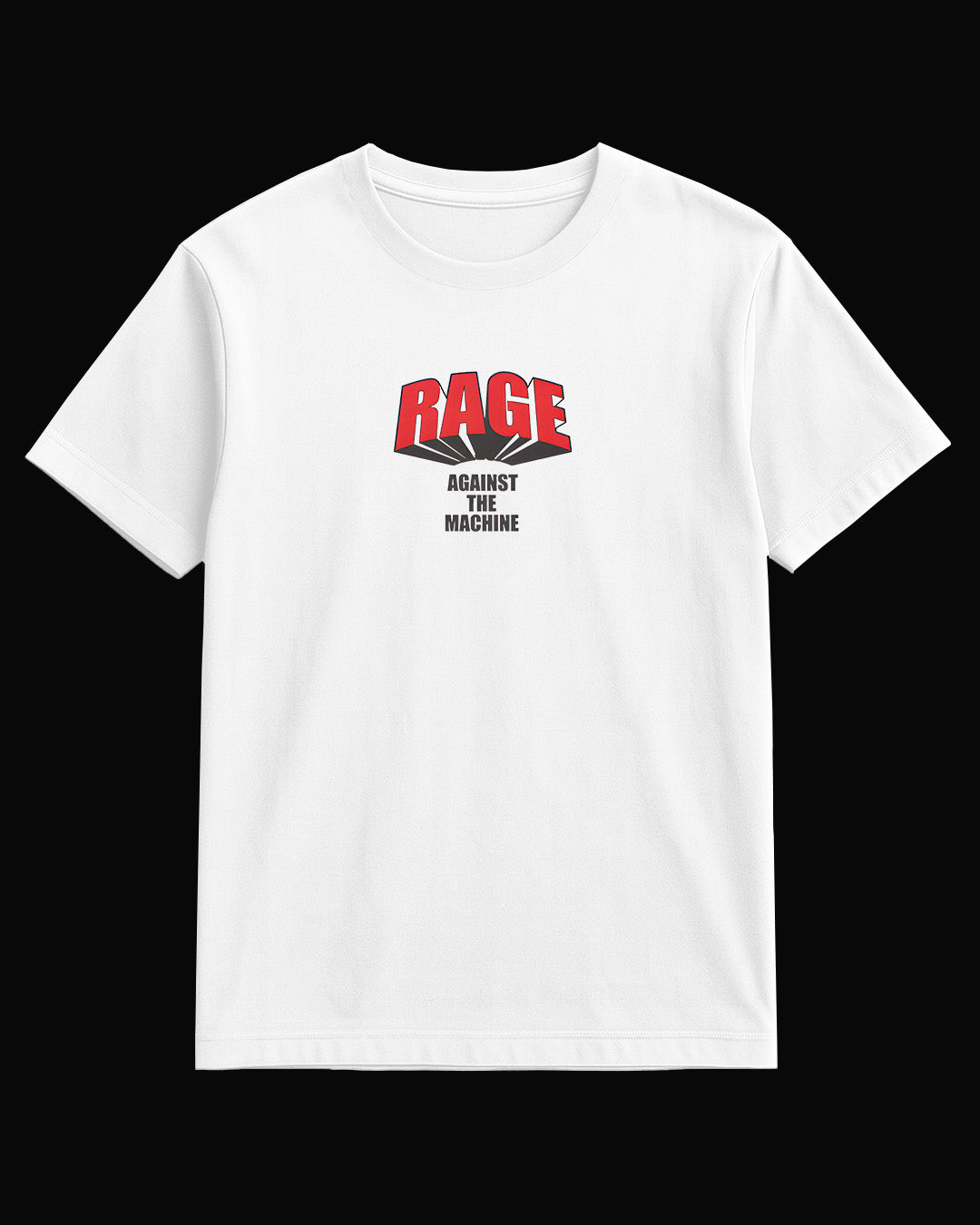 Rage Againts The Machine Big Rage Beyaz Tişört