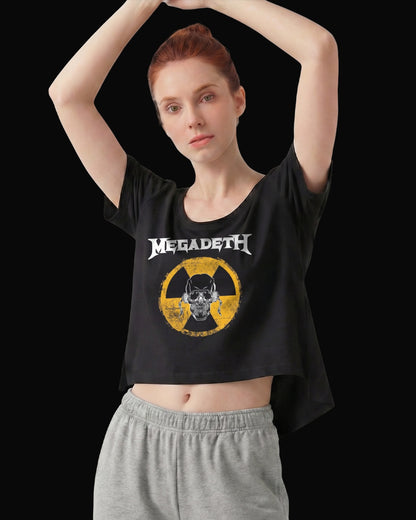 Megadeth NUKE ALERT! Siyah Kadın Tişört