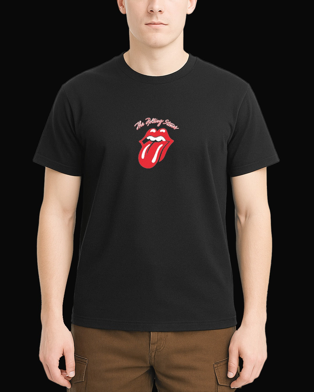 The Rolling Stones The Tongue Siyah Tişört V4