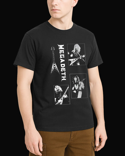 Megadeth Grup Üyeleri Siyah Kadın Tişört