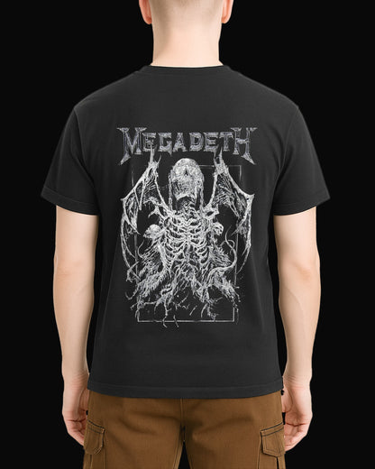 Megadeth ANGEL OF DEATH Sırt Baskılı Siyah Tişört