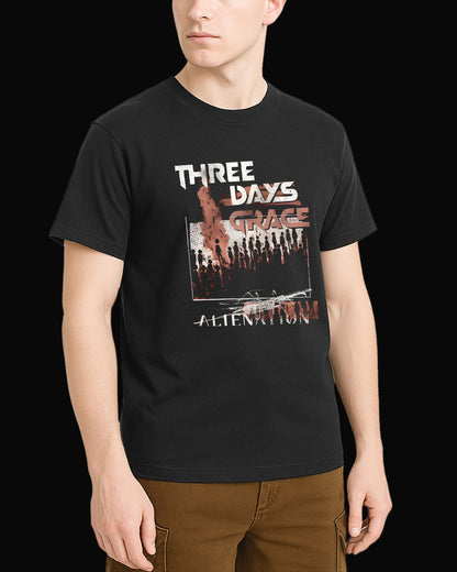 Three Days Grace Alienation Siyah Tişört V2