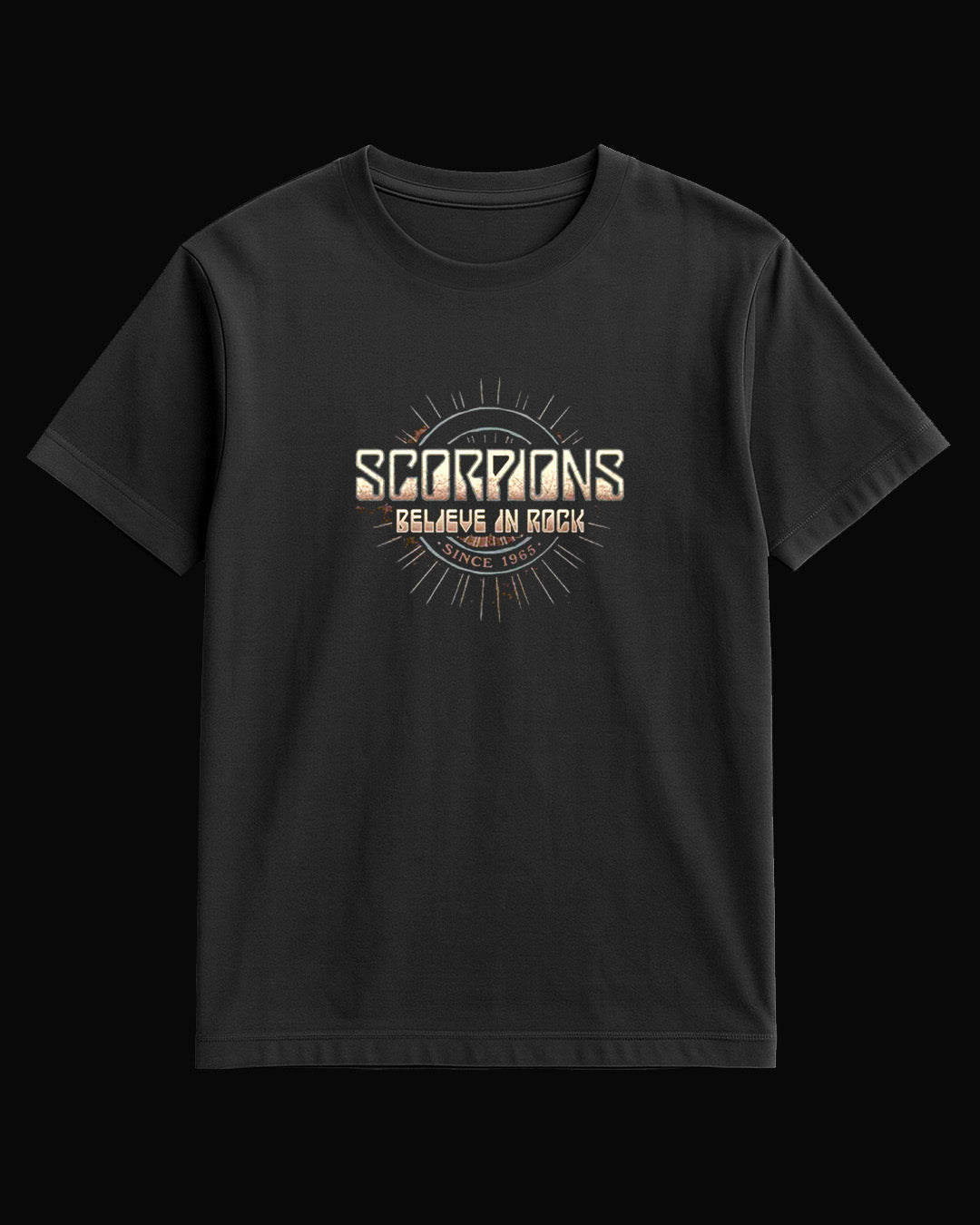 Scorpions Believe In Rock Siyah Tişört