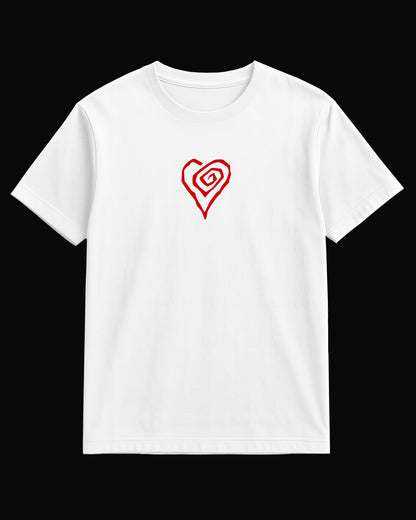 Marilyn Manson Mari Kalp Beyaz Tişört