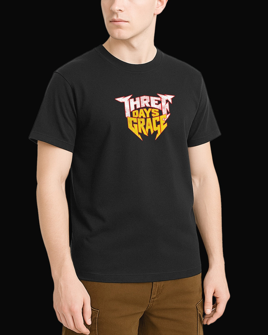 Three Days Grace Grup Logo Siyah Tişört V3