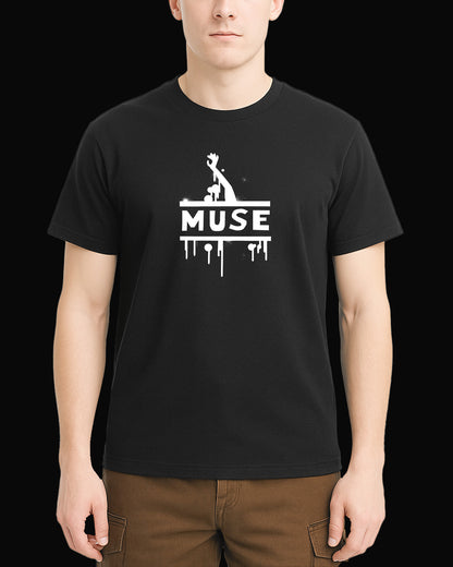 Muse Grup Logo Siyah Tişört V3