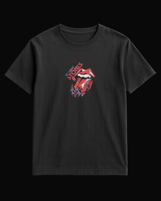 The Rolling Stones 24 Carat Tongue Siyah Tişört