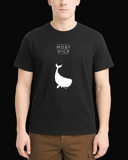Moby Moby Dick "The Whale" Siyah Tişört
