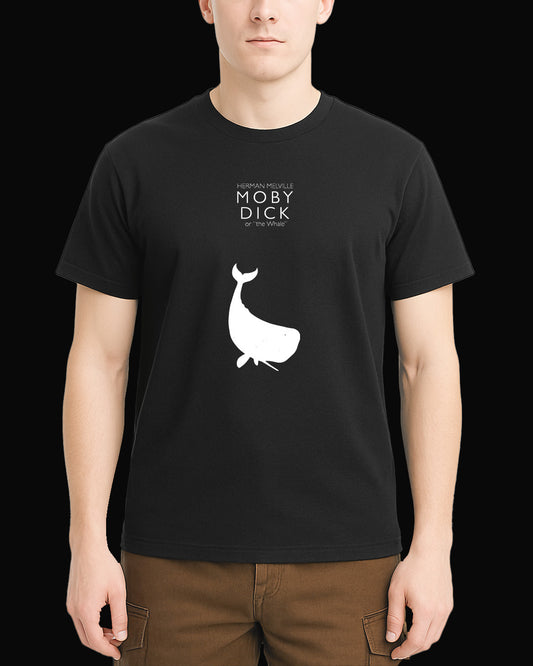 Moby Moby Dick "The Whale" Siyah Tişört