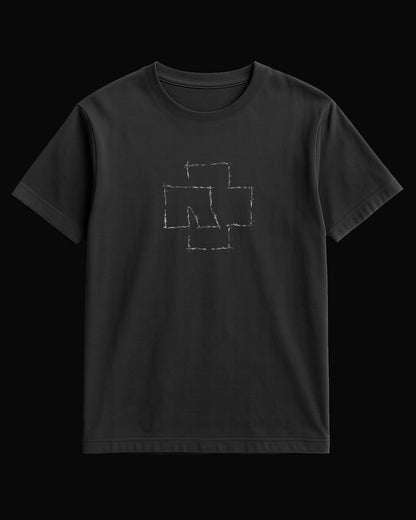 Rammstein R Logo Siyah Tişört V2