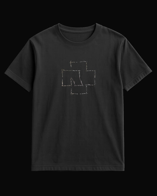 Rammstein R Logo Siyah Tişört V2