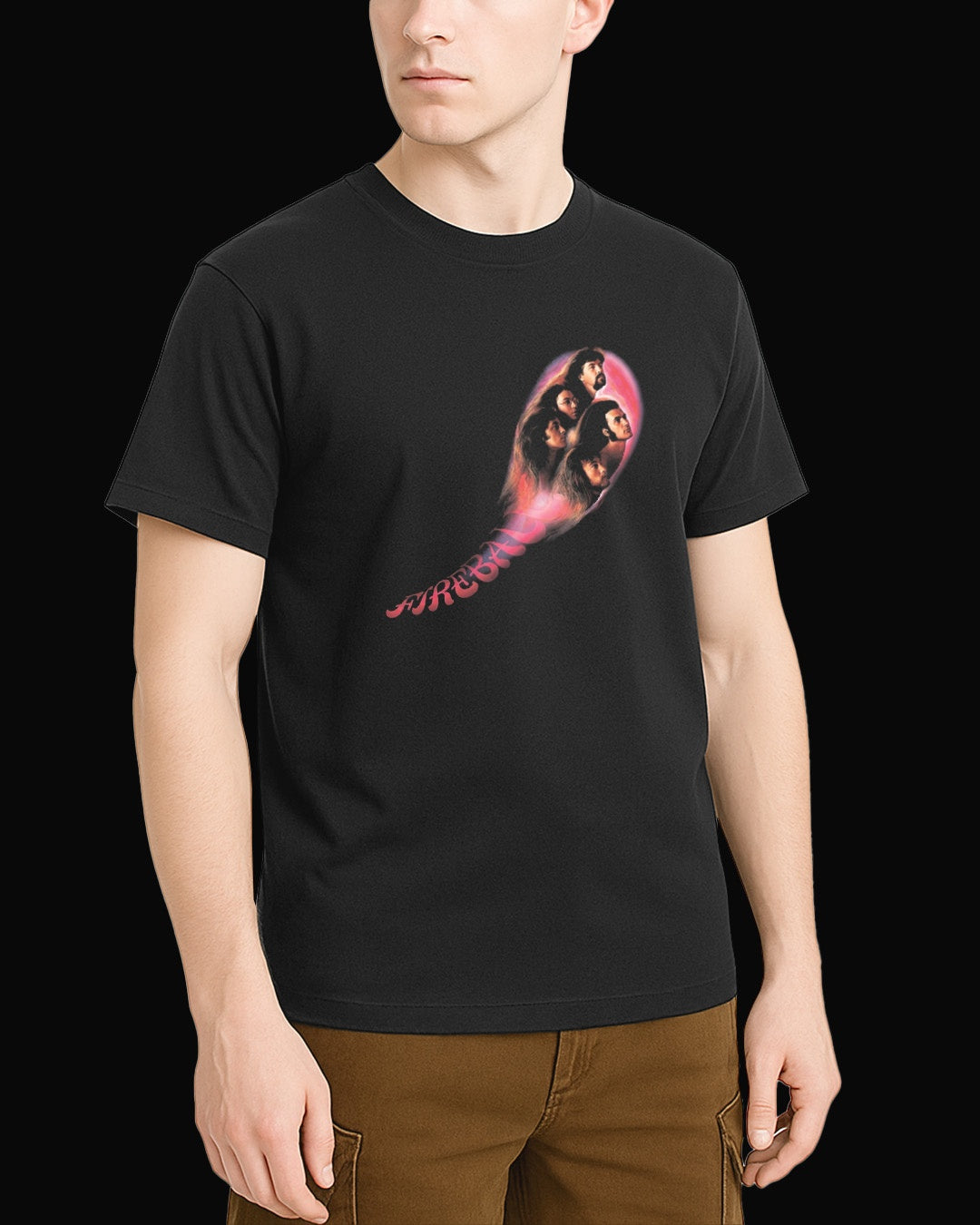 Deep Purple Fireball Siyah Tişört